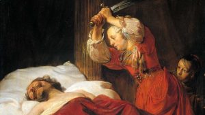 Judith e Holofernes por Jan de Bray. Imagem via Wikimedia Commons.