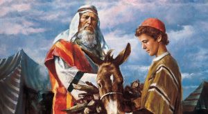 Abraão levando Isaque para ser sacrificado, por Del Parson