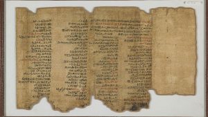 O Papiro de Bremner-Rhind [305 a.C.], do Museu Britânico