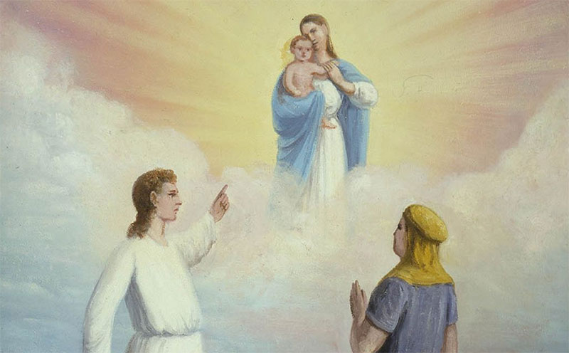 "A Visão de Néfi da Virgem e do Filho de Deus" por C. C. A. Christensen