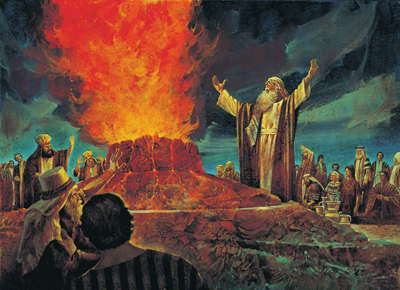 Elias luta contra os sacerdotes de Baal por Jerry Harston