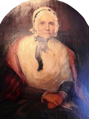 Retrato de Lucy Mack Smith, via Wikimedia Commons