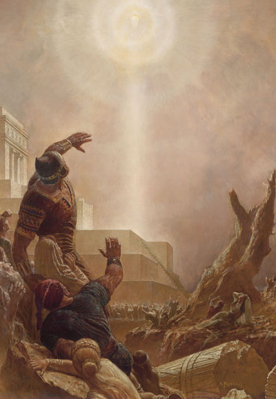 Jesus Cristo Aparece aos Nefitas, de Arnold Friberg.