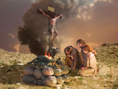 A palavra cordeiro no Livro de Mórmon foi usada como um título para Cristo e como um objeto de sacrifício. Artista desconhecido.