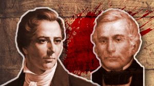 Retratos de Joseph Smith e Lilburn Boggs.