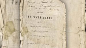 Capa do panfleto "Peace Maker"