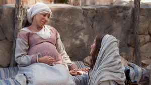 Maria visita Isabel. Imagem cortesia de A Igreja de Jesus Cristo dos Santos dos Últimos Dias